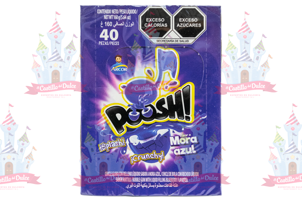 CHICLE POOSH MORA AZUL 18/40 ARCOR