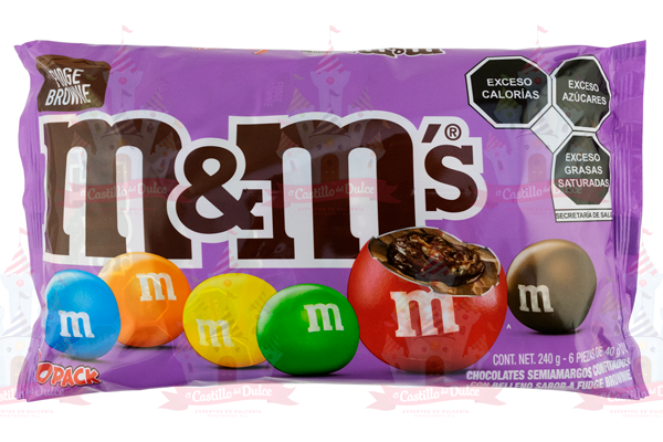  M&M'S Caramelos de chocolate Fudge Brownie Sharing