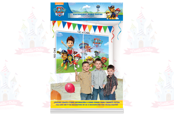 ESCENARIO P/FOTOS PAW PATROL 6/2 PZA GRANMAR