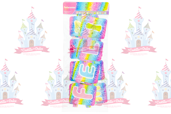 BANNER MOV. FELIZ CUMPLE RAINBOW 25/1 PZ FESTACENT