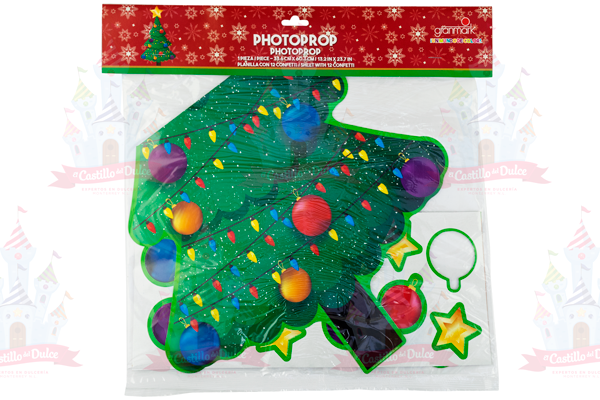 PHOTOPROP GDE C/CONFETTI NAVIDEÑO 6/1 PZA GRANMARK