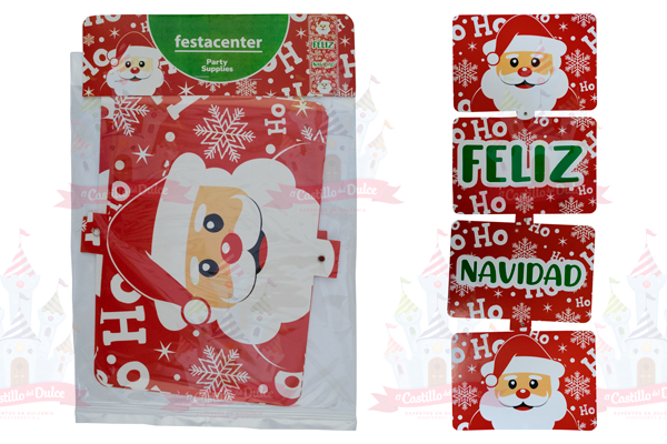 BANNER VERTICAL XMAS SANTA 25/1 FESTACENTER