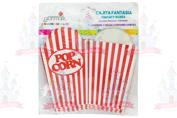 CAJA PALOMERA POP CORN 6/6 PZA GRANMAR