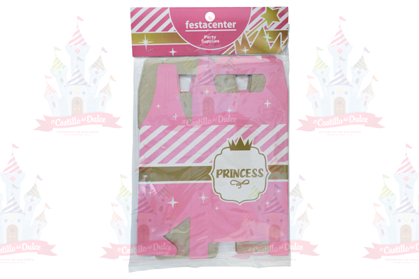 CAJA P/DULCES PRINCESS SHINE 25/6 PZA FESTACENTER