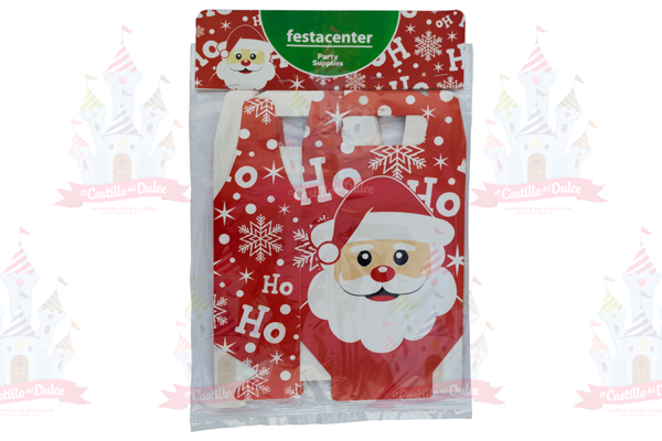 CAJA P/DULCES XMAS SANTA 25/10 PZS. FESTACENTER