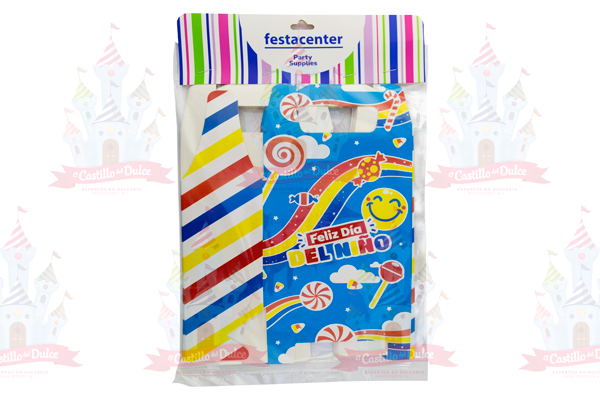 CAJA P/DULCES DIA DEL NIÑO SMILE 25/6 PZ FESTACENTER