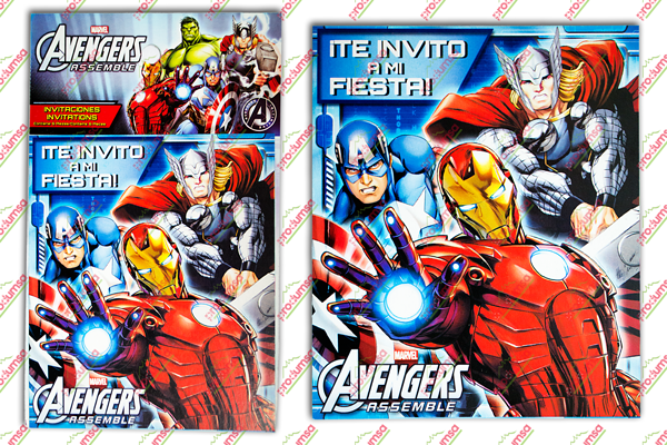 INVITACION AVENGERS ASSEMBLE 24/6 GRANMARK