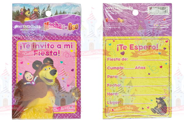 INVITACION MASHA Y EL OSO 24/6 PZAS GRANMARK