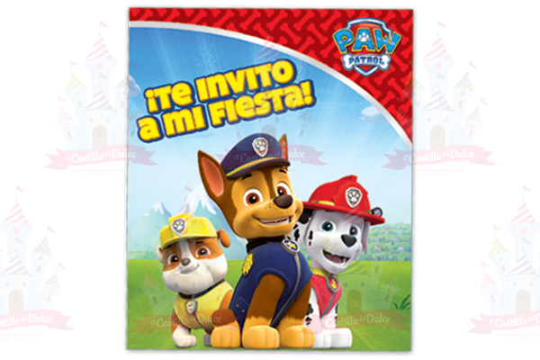 INVITACION PAW PATROL 24/6 GRANMARK