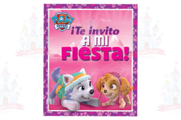 INVITACION PAW PATROL NINA 24/6 GRANMARK