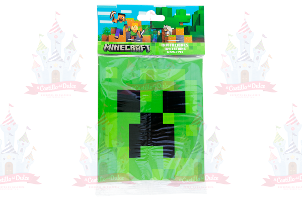 INVITACION MINECRAFT 24/6 PZAS GRANMARK