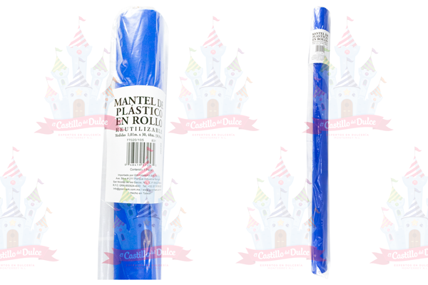 MANTEL ROLLO AZUL REY 6/1/PZA AMSCAN