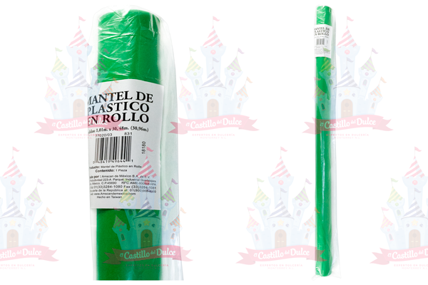 MANTEL ROLLO VERDE BANDERA 6/1/PZA. AMSCAN