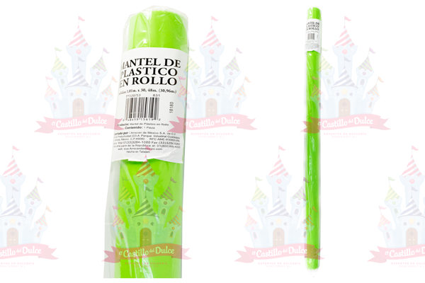 MANTEL ROLLO VERDE KIWI 6/1/PZA. AMSCAN