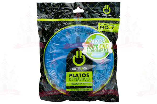 PLATO #7 AZUL REY 12/20 PZA FAB. SELECTAS