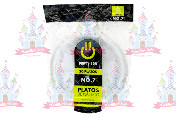 PLATO #7 BLANCO 12/20 PZA FAB. SELECTAS