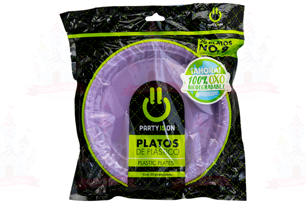 PLATO #9 LAVANDA 12/20 PZA FAB. SELECTAS