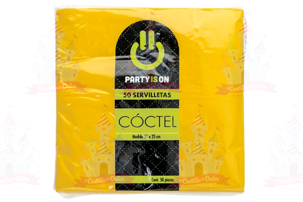 SERV. COCTEL AMARILLO 12/50 FAB. SELECTA