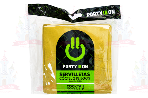 SERV. COCTEL DORADO 12/50 FAB. SELECTA