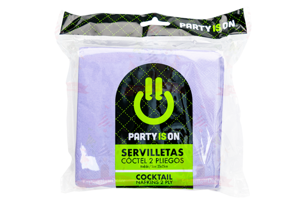 SERV. COCTEL LAVANDA 12/50 FAB. SELECTA