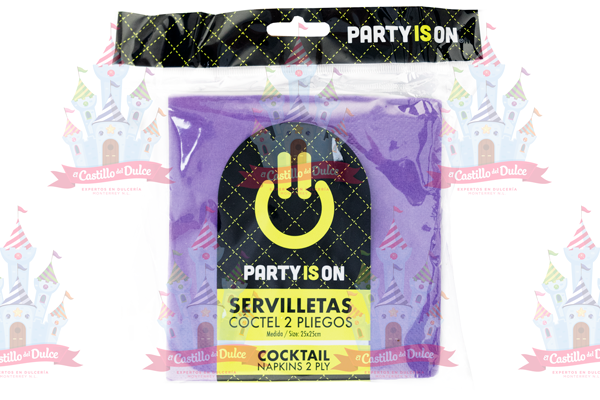 SERV. COCTEL MORADO 12/50 FAB. SELECTA