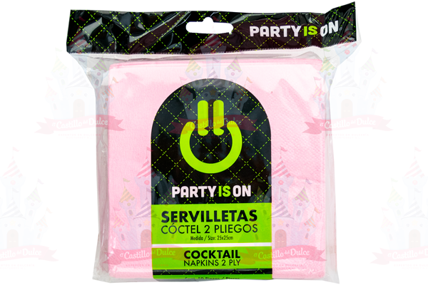 SERV. COCTEL ROSA 12/50 FAB. SELECTA