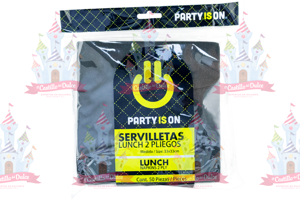 SERV. LUNCH NEGRO 12/50 FAB. SELECTA