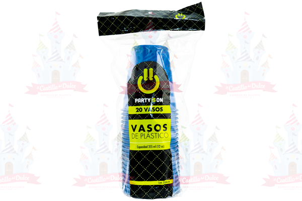 VASO #12 AZUL REY 12/20 PZA FAB. SELECTAS