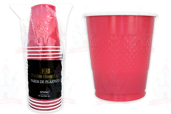 VASO #12 MAGENTA 10/20 AMSCAN