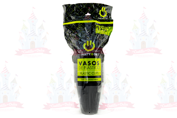 VASO #12 NEGRO 12/20 PZA FAB. SELECTAS