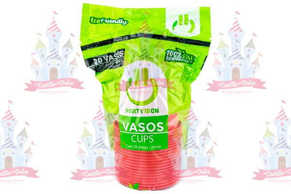 VASO #12 ROJO 12/20 PZA FAB. SELECTAS