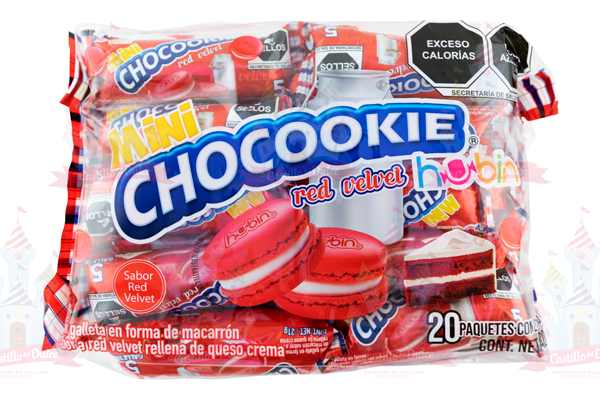 MINI CHOCOOKIE RED VELVET 15/20 PZS. HUBIN