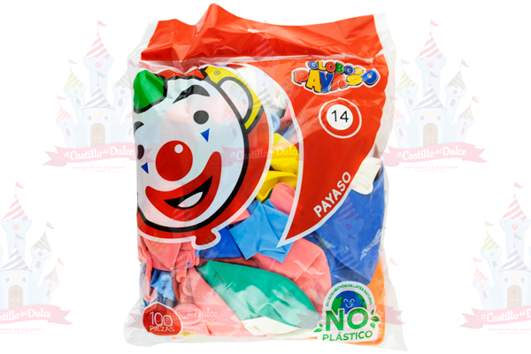 GLOBO PAYASO #14 20/100 PZS