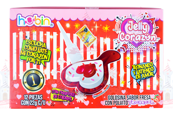 JELLY CORAZON 8/12 PZA HUBIN