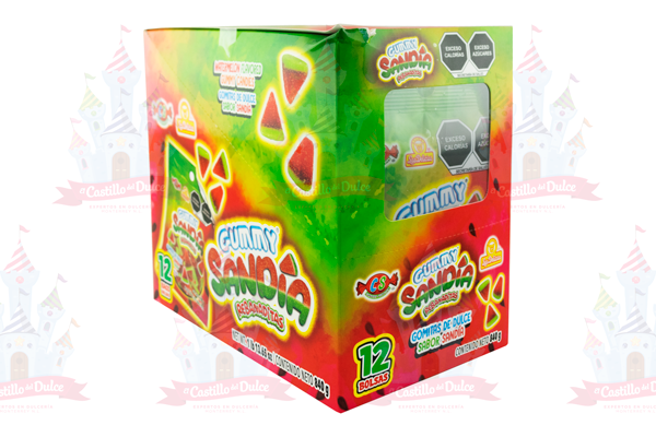 GUMMY SANDIA REBANADITAS 8/12 PZ (70 GRS) DELICIAS