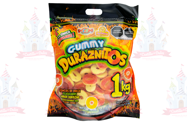 GUMMY AROS DURAZNITOS 10/1 KG. DELICIAS