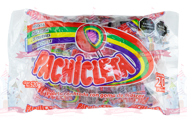 PALETA PACHICLETA BOLSA 10/20 PZ LUCKY GUMMIS