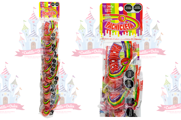 PALETA PACHICLETA TIRA 20/10 PZ LUCKY GUMMIS