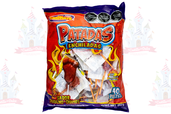 PALETA PATADAS C/CHILE 24/40 PZS CHOMPYS