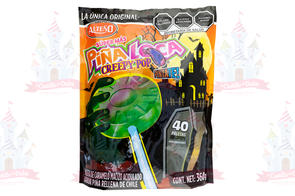 PALETA SUPER MAS PIÑA LOCA CREEPY POP 24/40 ALTEÑO