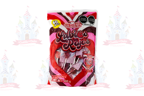 PALETA LABIOS ROJOS 28/40 PZS. MONTES